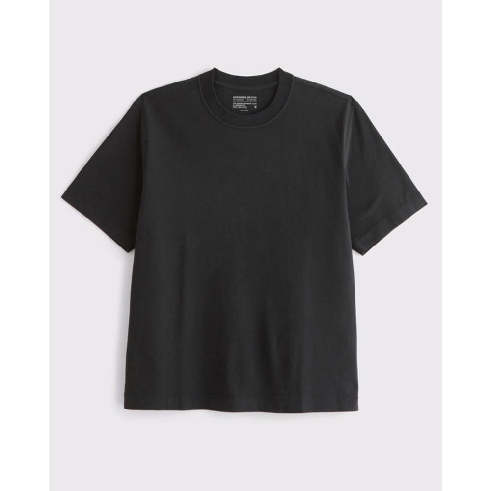 Abercrombie & Fitch Premium Heavyweight 2.0 Tee XXL Tall Black Soft Collection